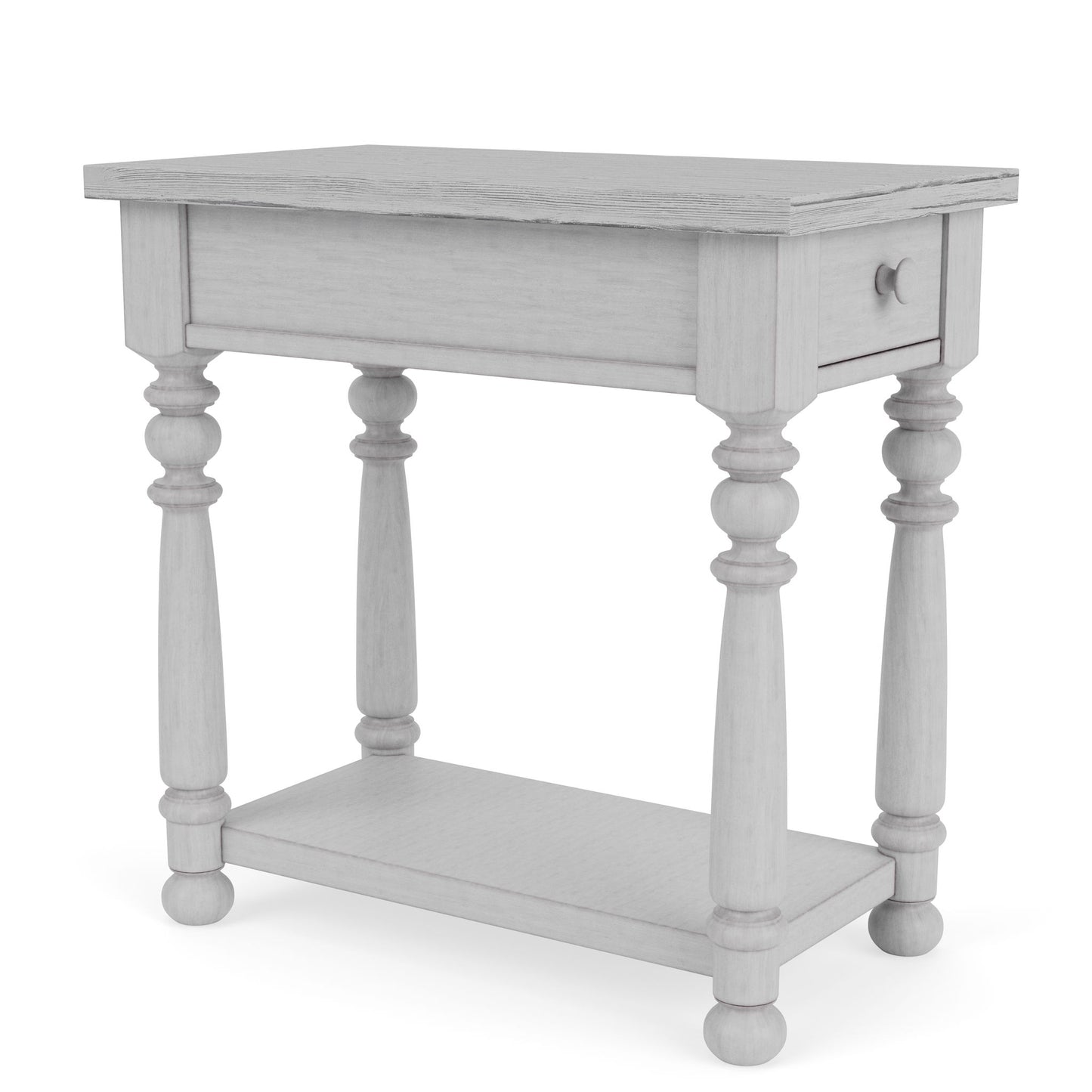 Winston - Chairside Table - Aged Cotton