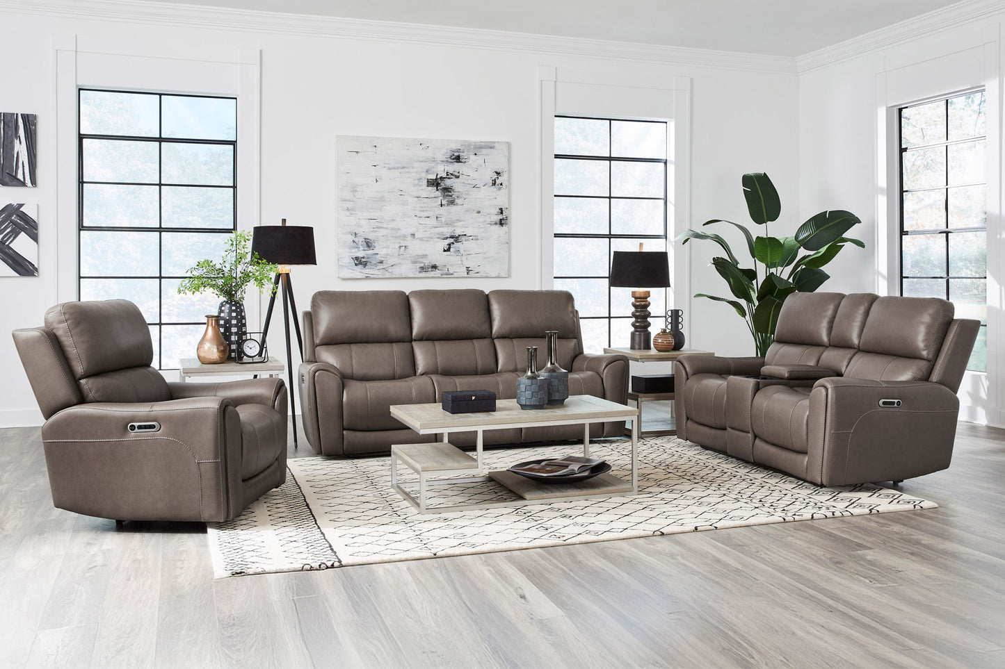 Hancock - Zero Gravity Power Reclining Sofa With Drop Down Table P3