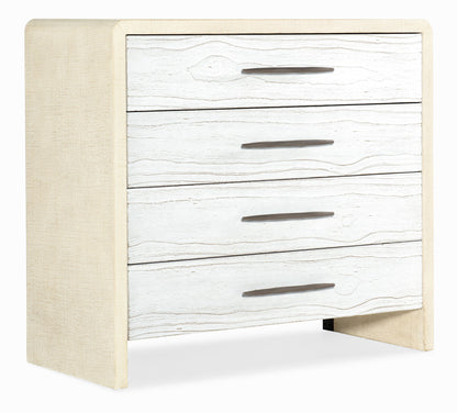 Cascade - 4-Drawer Bachelor Chest - White