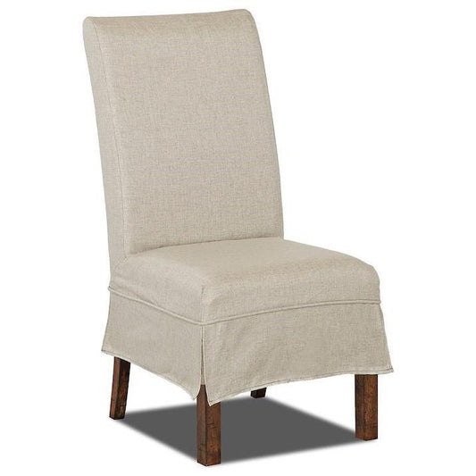 Trisha Yearwood Home - Gwen Upholstered Parson Chair With Slipcover - Coffee
