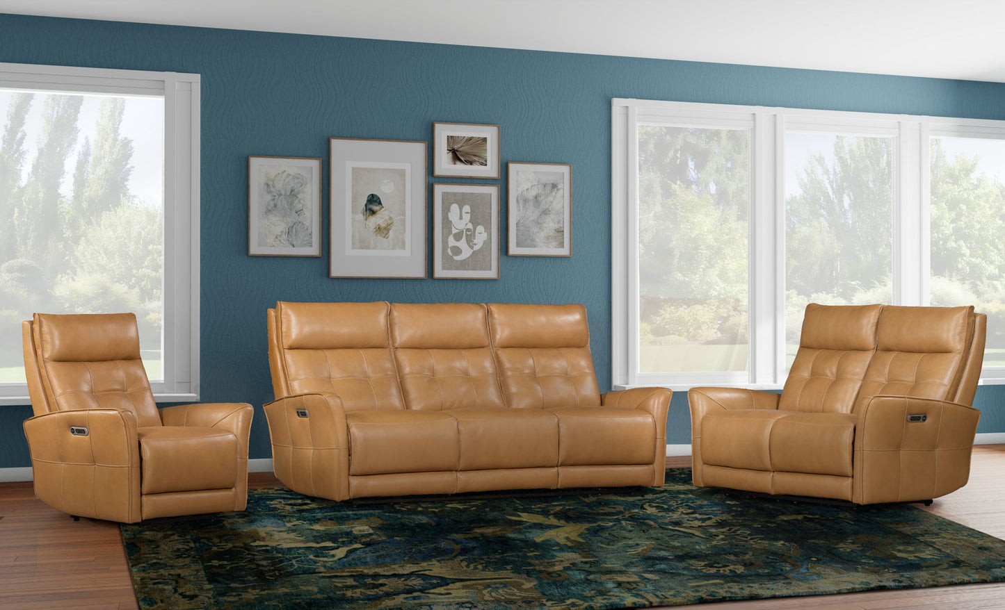 Gershwin - Zero Gravity Power Reclining Loveseat - Lucca Butterscotch