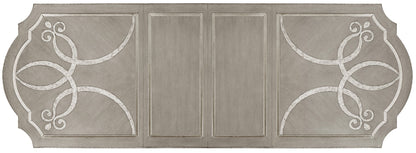 Sanctuary - Rectangle Dining Table With 2-20" Leaves - Pearl Silver