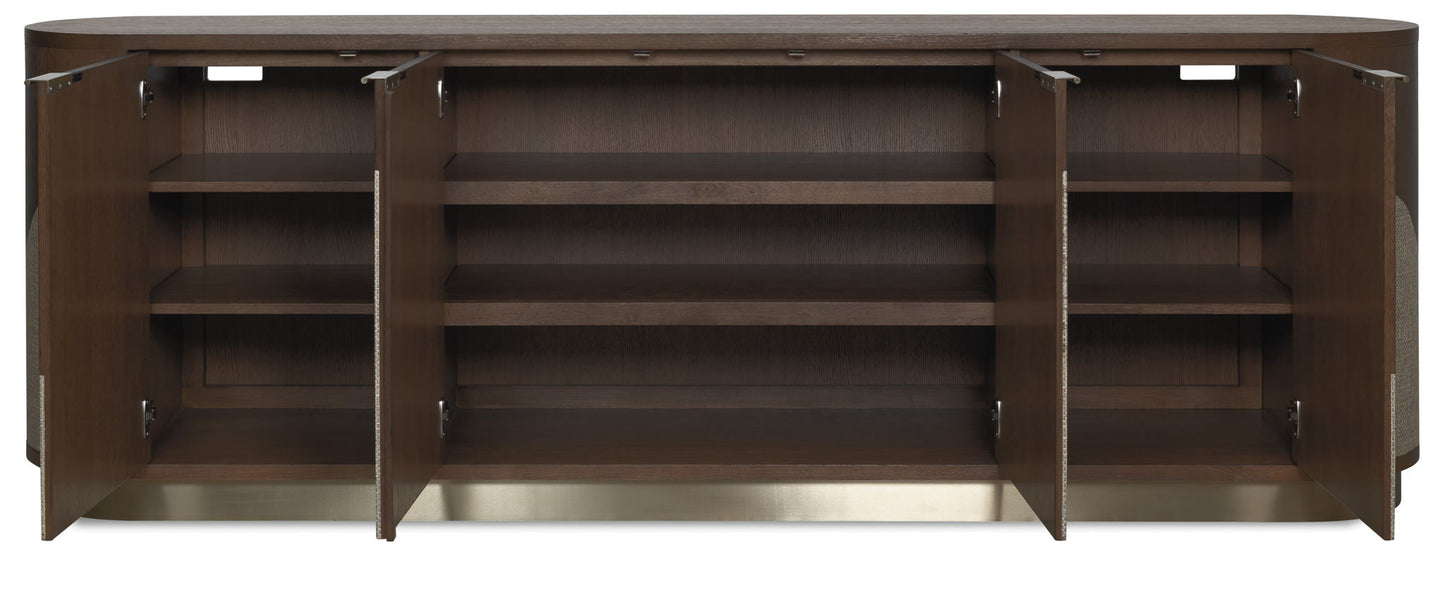 Commerce And Market - Roll With It Four-Door Credenza - Dark Brown / Gray