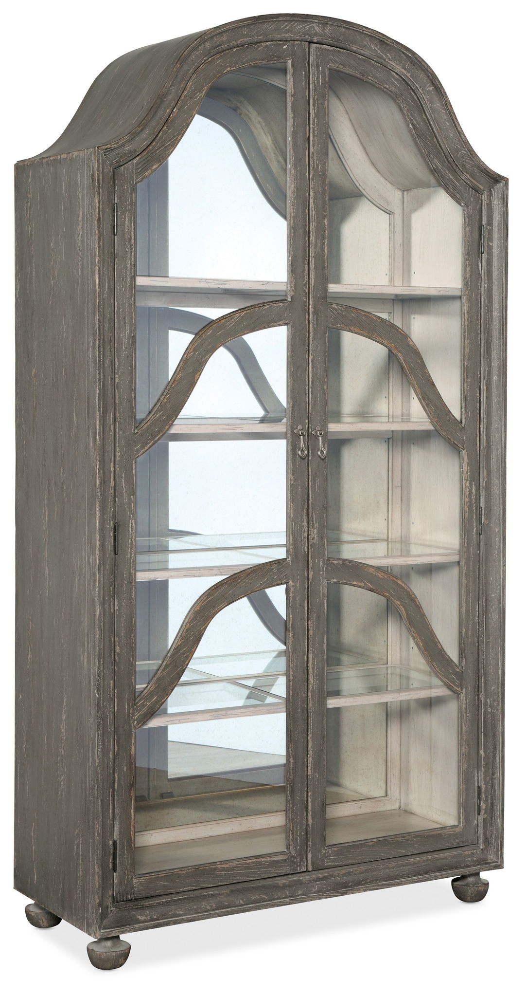 Alfresco - Costa Display Cabinet - Dark Gray