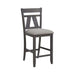 Liberty Furniture Lawson Splat Back Counter Chair (Set of 2) in Weathered Gray image