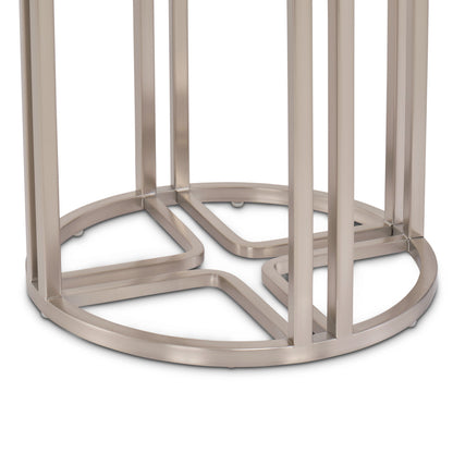 Lanterna - Chairside Table - Silver Mist