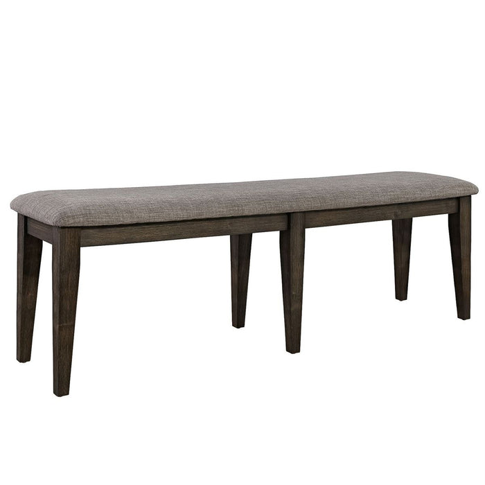 Liberty Furniture Double Bridge Bench (RTA) in Dark Chestnut
