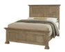 Vaughan Bassett Carlisle King Window Pane Bed in Warm Natural image