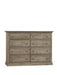 Vaughan Bassett Carlisle 8-Drawer Dresser in Natural Grey image