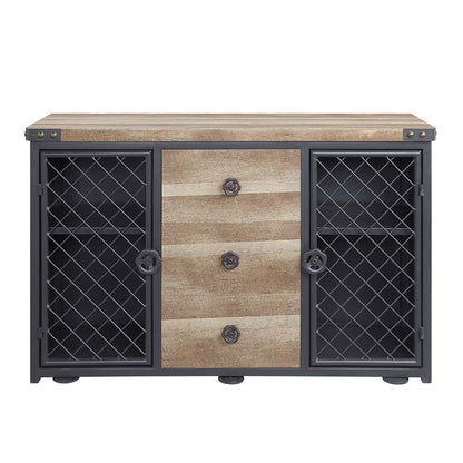 Edina - Server - Oak & Sandy Black