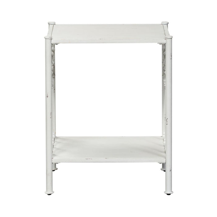 Liberty Furniture Vintage Series Open Nightstand in Antique White