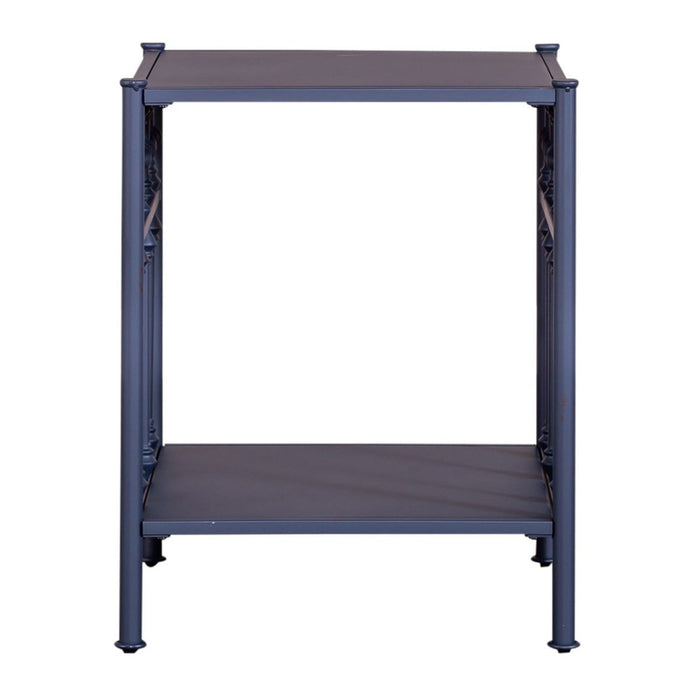 Liberty Furniture Vintage Series Open Nightstand in Navy