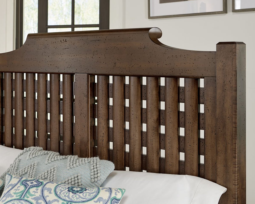 Vaughan-Bassett Joinery Plank Queen Poster Bed in Natural Oak 192