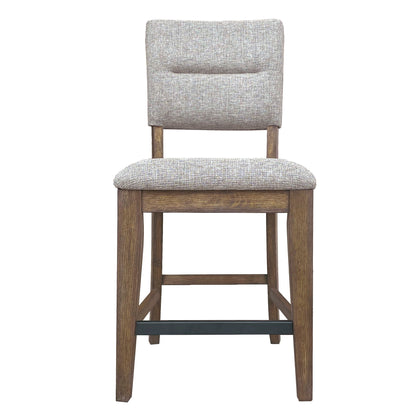 Cedar Fork - Dining Upholstered Counter Stool (Set of 2) - Smoked Arabica