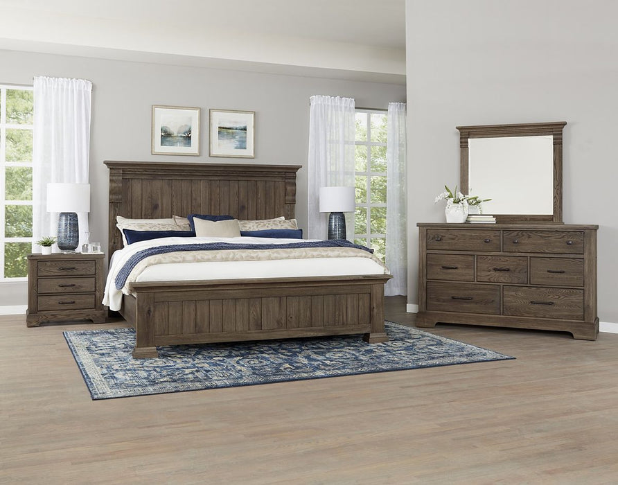 Vaughan Bassett Yosemite 3 Drawer Nightstand in Smoke