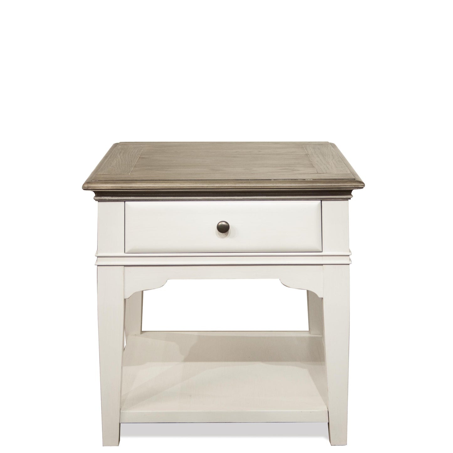 Myra - Leg End Table - Natural / Paperwhite