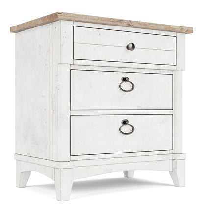 Maddox - 3 Drawer Nightstand - White
