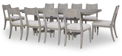 Artesia - Complete Rectangle Dining Table - Smokey Taupe