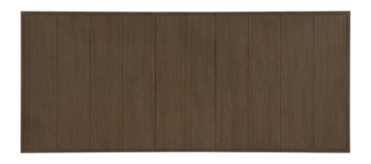 Beckett - Complete Trestle Table - Natural White With Dark Oak