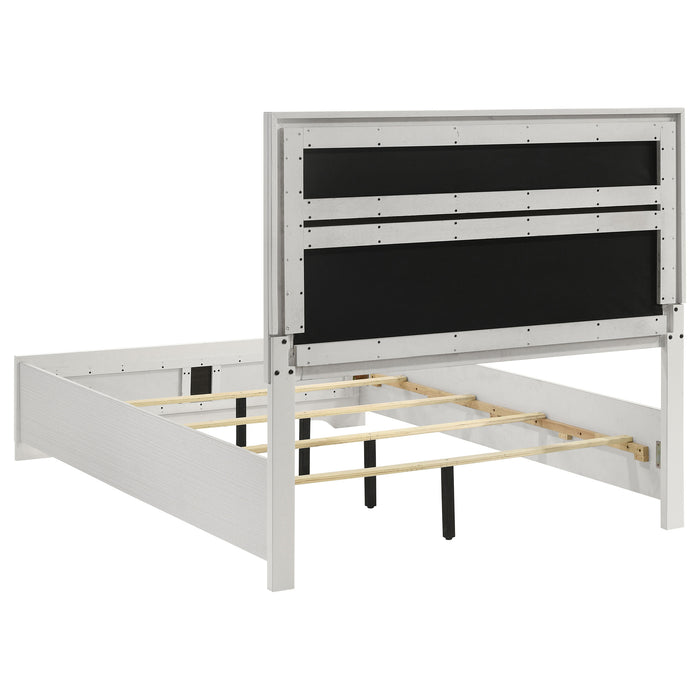 Miranda California King, E.King, Queen, Full, & Twin Bed Black & White