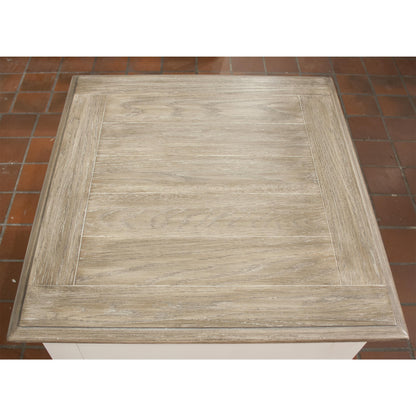 Myra - Leg End Table - Natural / Paperwhite