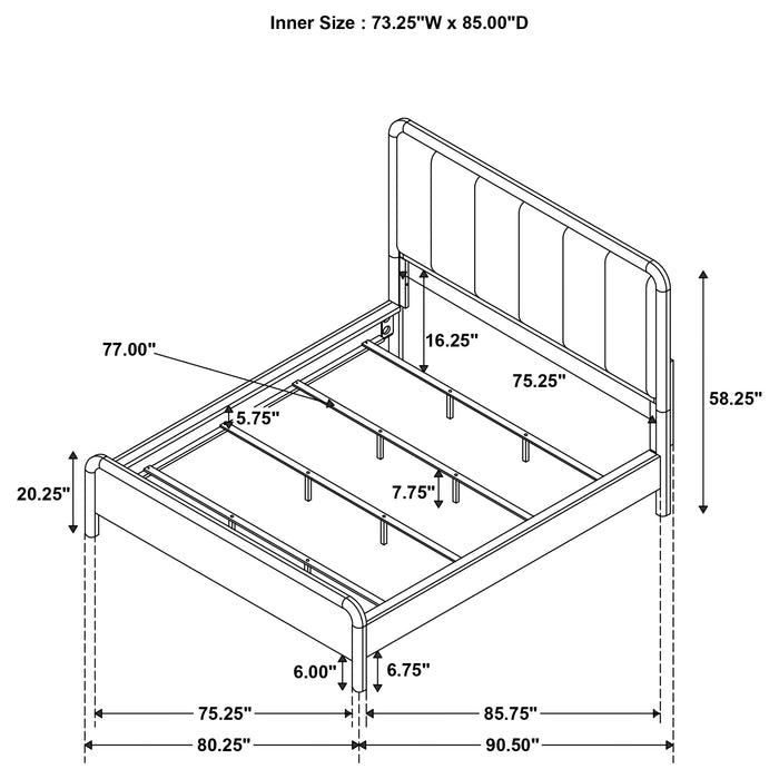 Amsbury California King, E.King, & Queen Bed