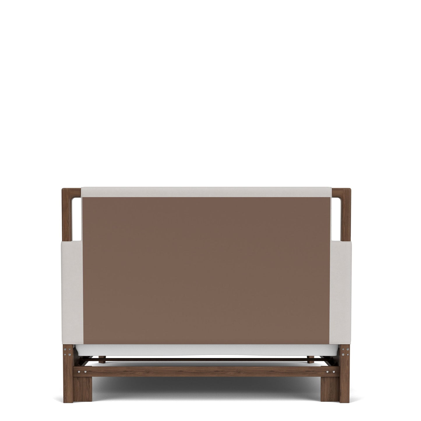 Delia - King Upholstered Bed - Nouveau Walnut / Beige