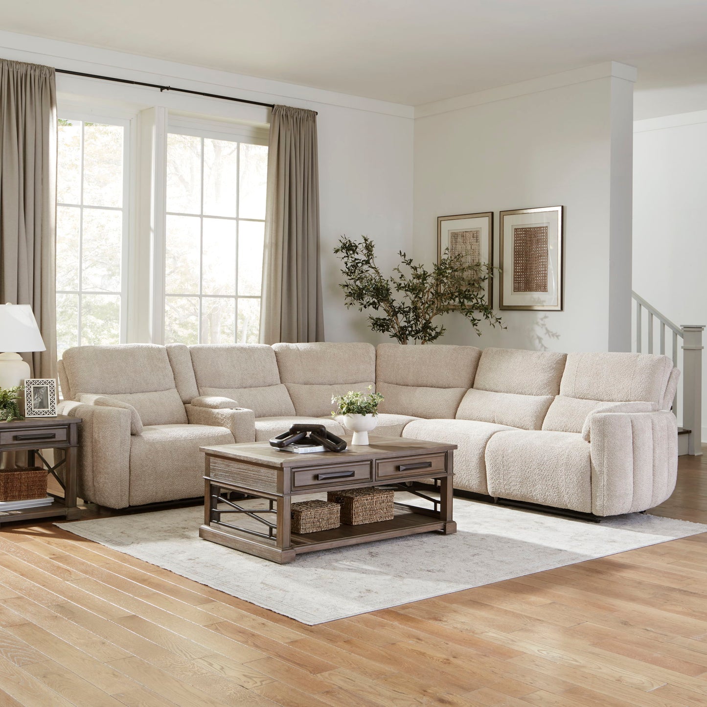 Modesto - Modular Power Reclining Sectional With Power Adjustable Headrests