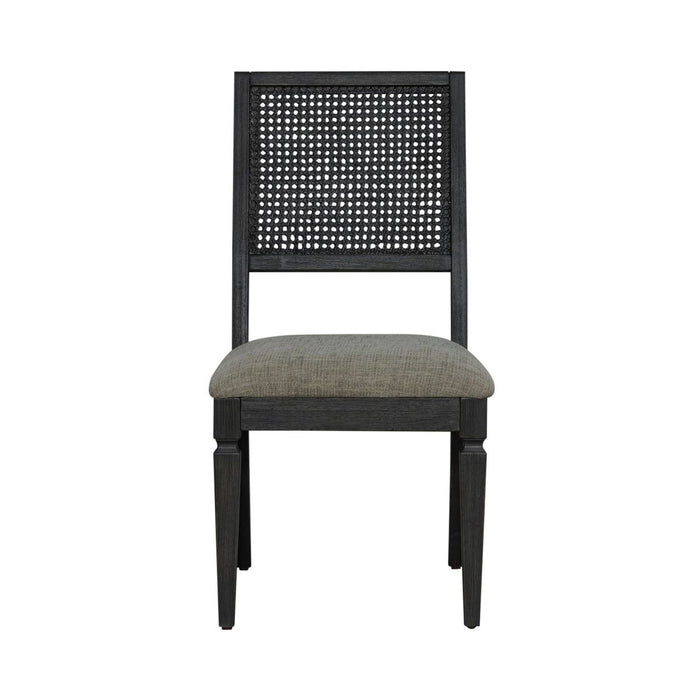 Liberty Furniture Caruso Heights Panel Back Side Chair (Set of 2) in Aged Whiskey