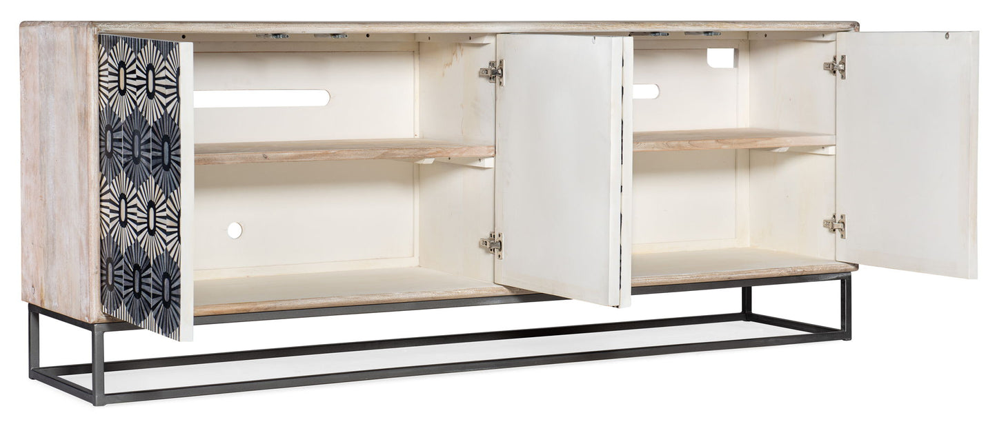 Melange - Whitmore Four Door Credenza - Beige