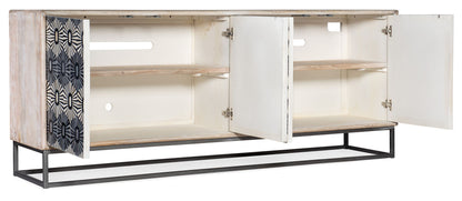 Melange - Whitmore Four Door Credenza - Beige