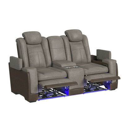 Lantana - Power Motion Loveseat With Power Headrest, LED, And Console