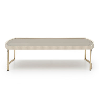 Lisbon - Cocktail Table - Silken Matte Cream