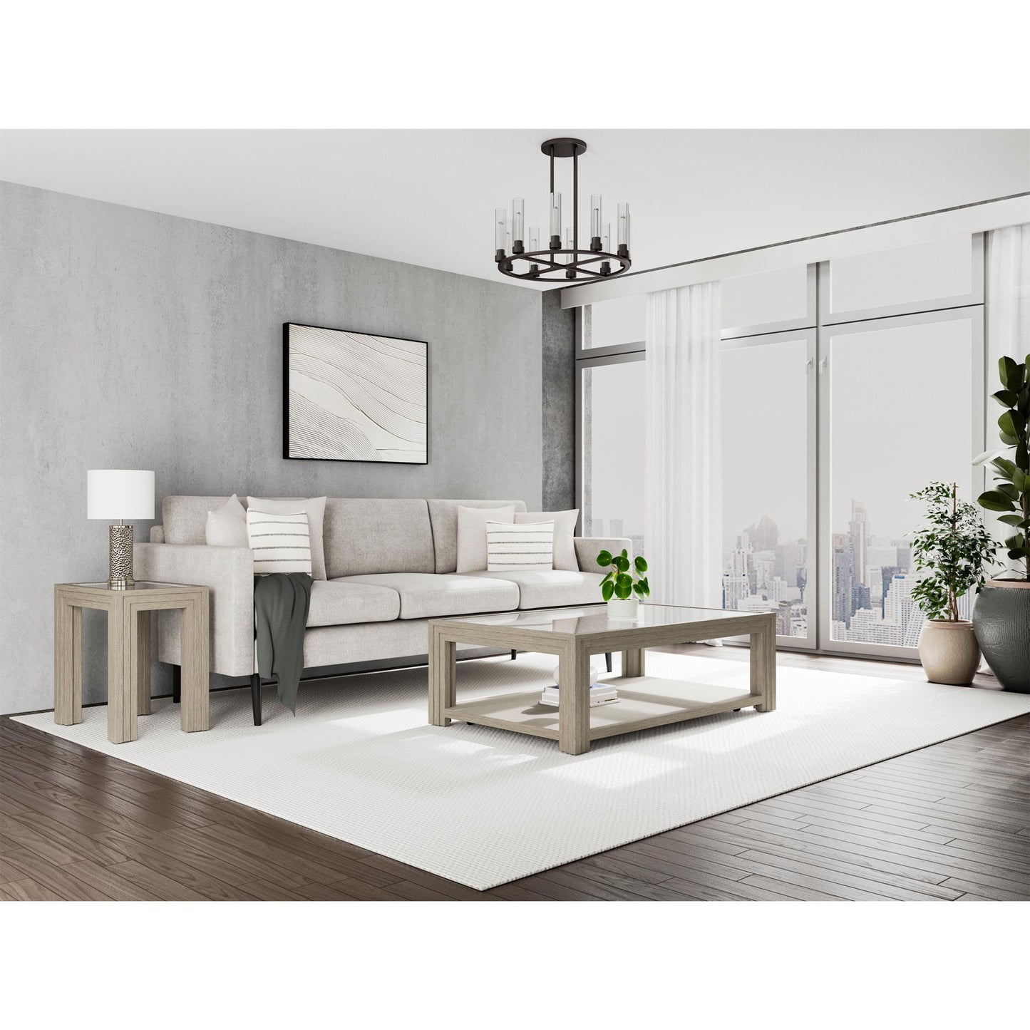 Wilde - Glass Top Table