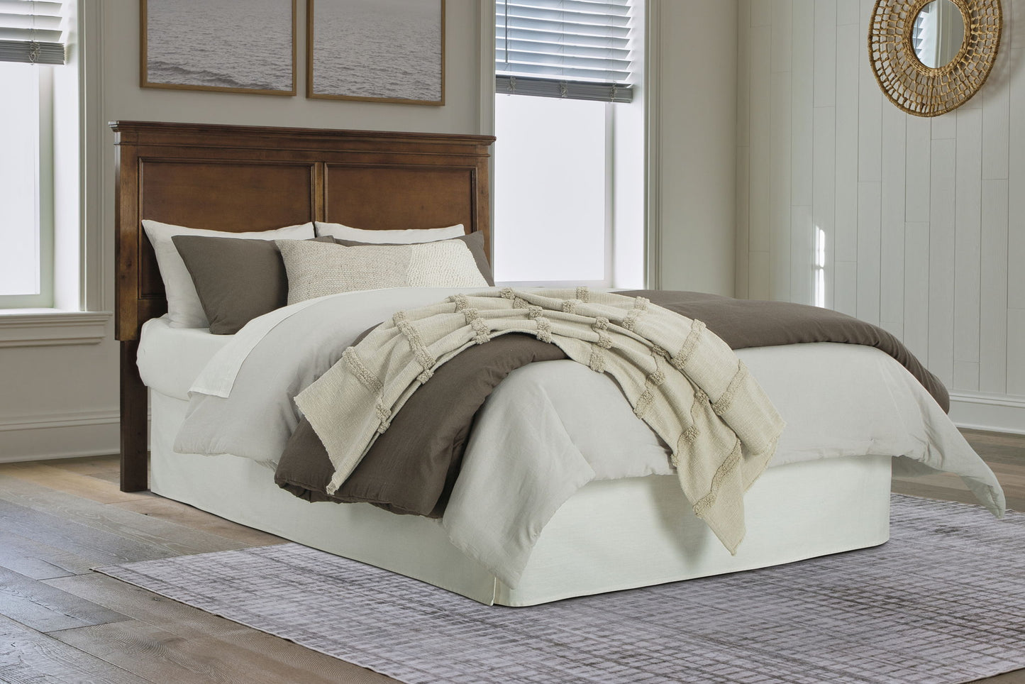 Danabrin - Queen Panel Headboard - Brown