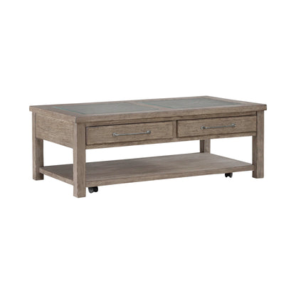 Skyview Lodge - Cocktail Table - Cobblestone