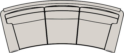 Manning - Stationary Conversation Sofa 8-Way Tie