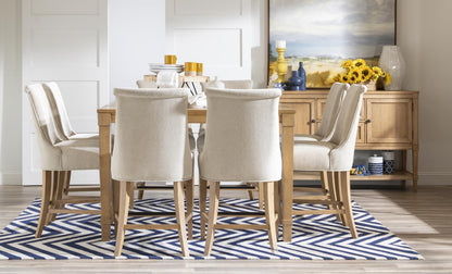 Linden - Upholstered Counter Chair - Honeyed Oak