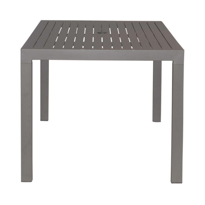Liberty Furniture Plantation Key Outdoor Rectangular Leg Table in Granite