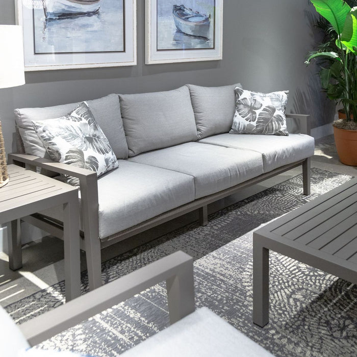 Liberty Furniture Plantation Key Outdoor Sofa in Granite