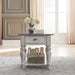 Liberty Furniture Ocean Isle Drawer End Table in Antique White with Weathered Pine image