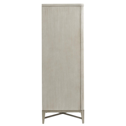 Maisie - Five Drawer Chest - Pearl Silver