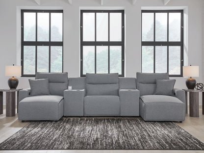 Modmax II - Reclining Sectional - Salt And Pepper