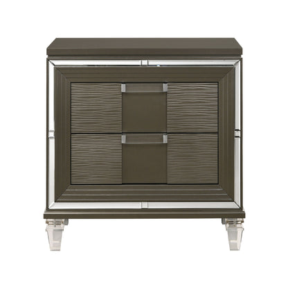 Twenty Nine - 2-Drawer Nightstand With USB - Dark Brown