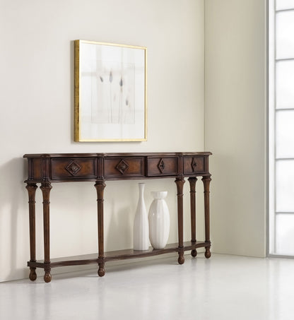 Melange - 72" Hall Console - Dark Brown