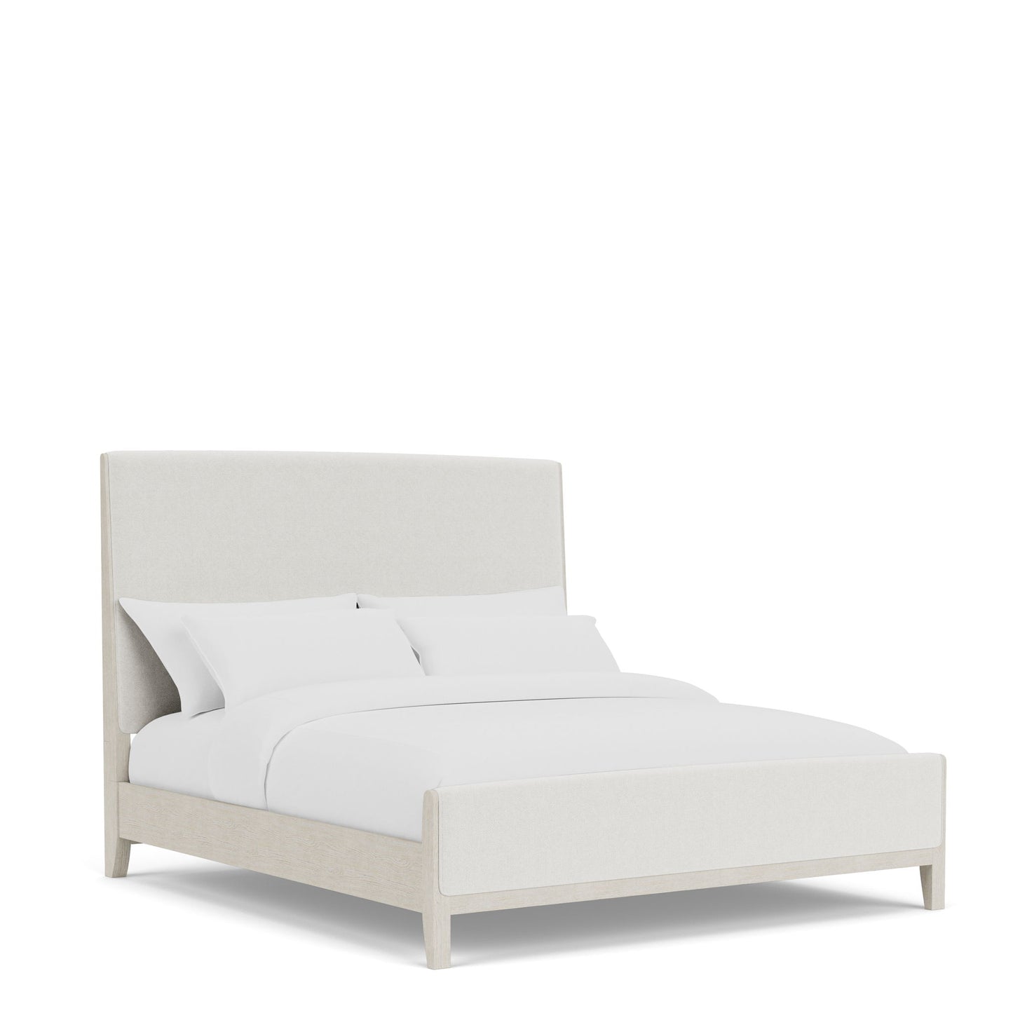 Carmella - Queen Upholstered Bed - Pebble Oak