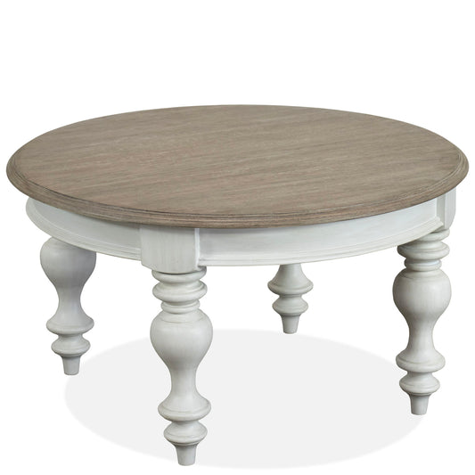 Jameson - Round Cocktail Table - White