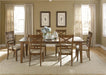 Liberty Furniture Hearthstone Rectangular Leg Table in Rustic Oak Finish image