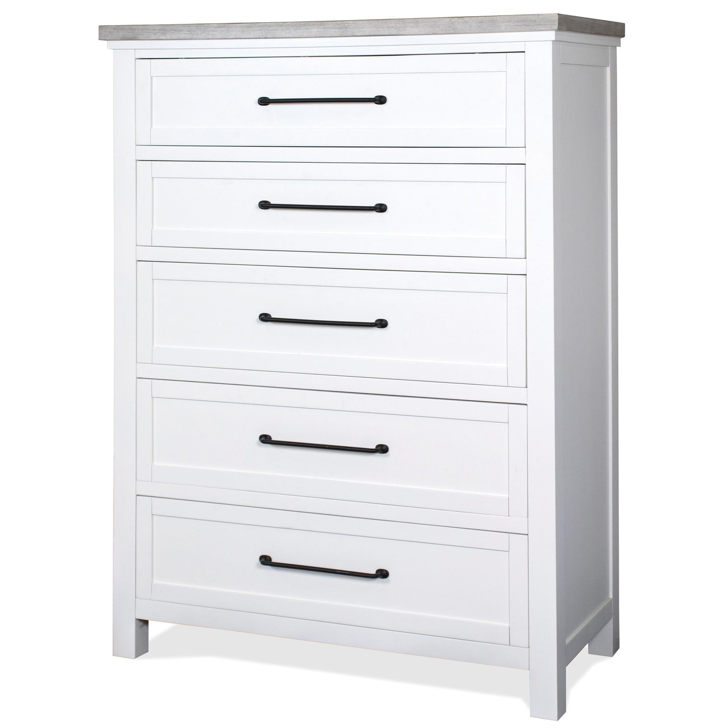 Cora - Five Drawer Chest - White