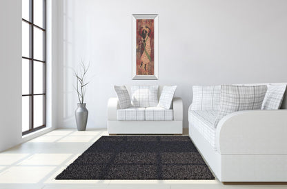 Graceful Reflection l By Maria Donovan - Mirror Framed Print Wall Art - Red